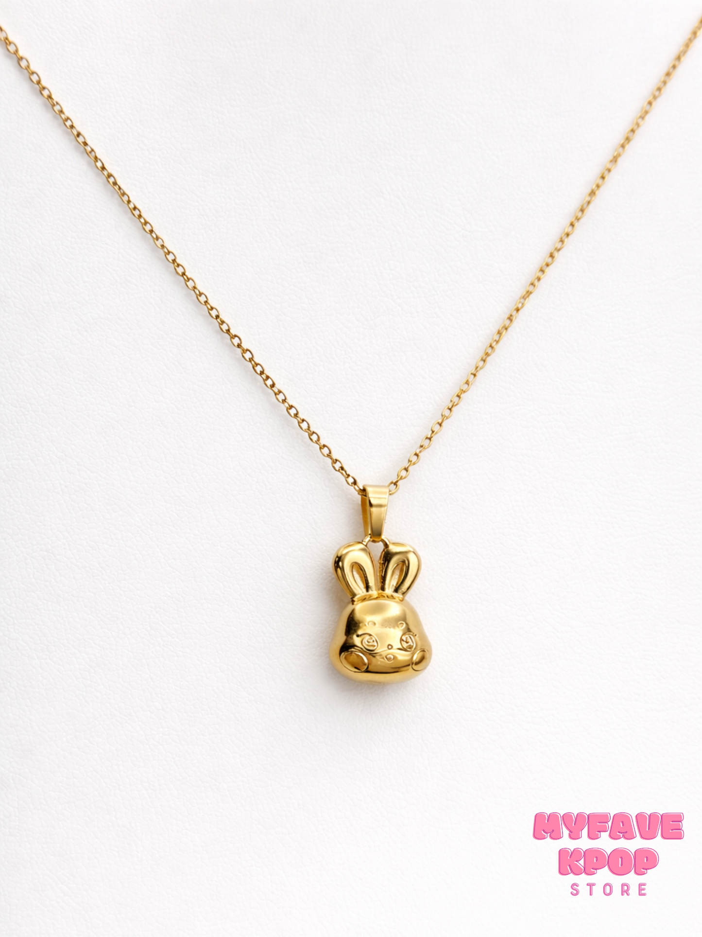 ATZ Gold Bunny Pendant Necklace