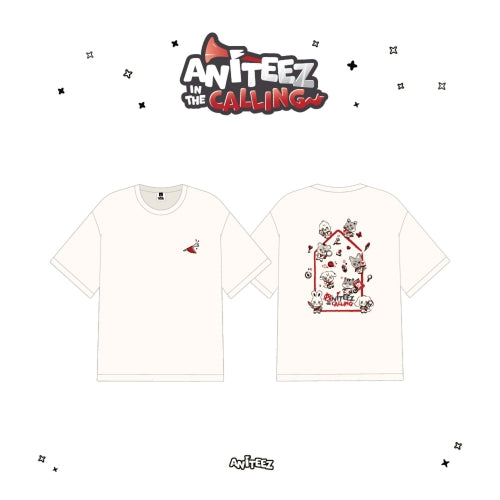 ATEEZ X ANITEEZ ANITEEZ IN THE CALLING MD 11. CREAM T-SHIRTS