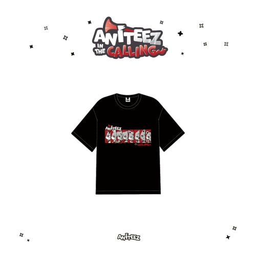 ATEEZ X ANITEEZ ANITEEZ IN THE CALLING MD 12. BLACK T-SHIRTS