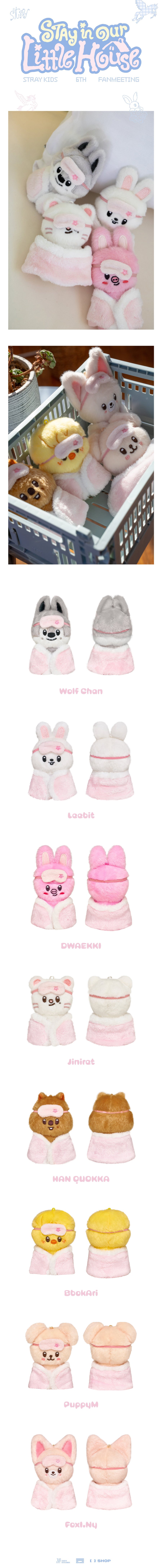 SKZOO PLUSH 10CM Ver. Stray Kids STAY in Our Little House MD