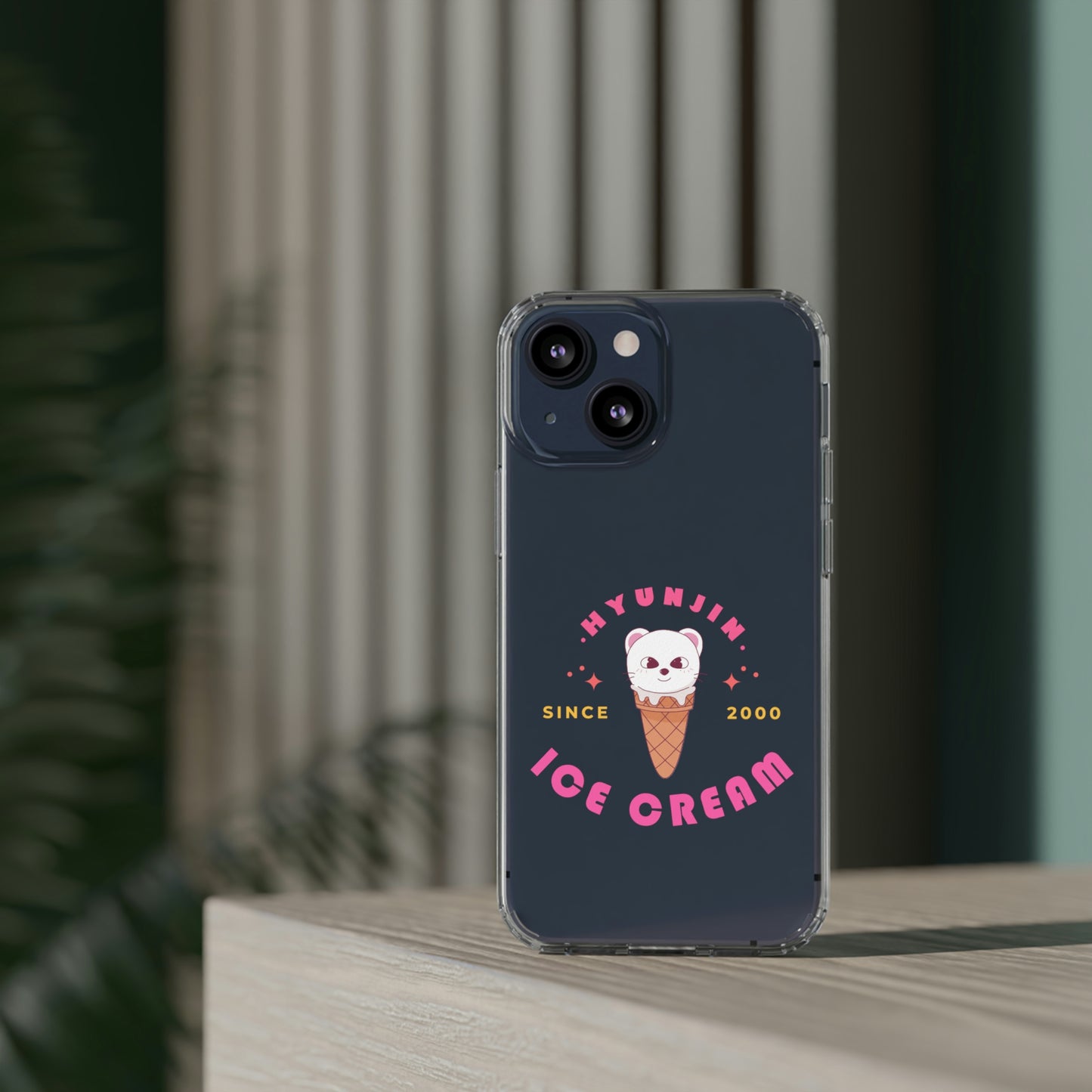 Hyunjin Jiniret Ice Cream Stray Kids skzoo Phone Case iphone 12 13 14 Samsung S21 22 Clear Cases Gift For Fans