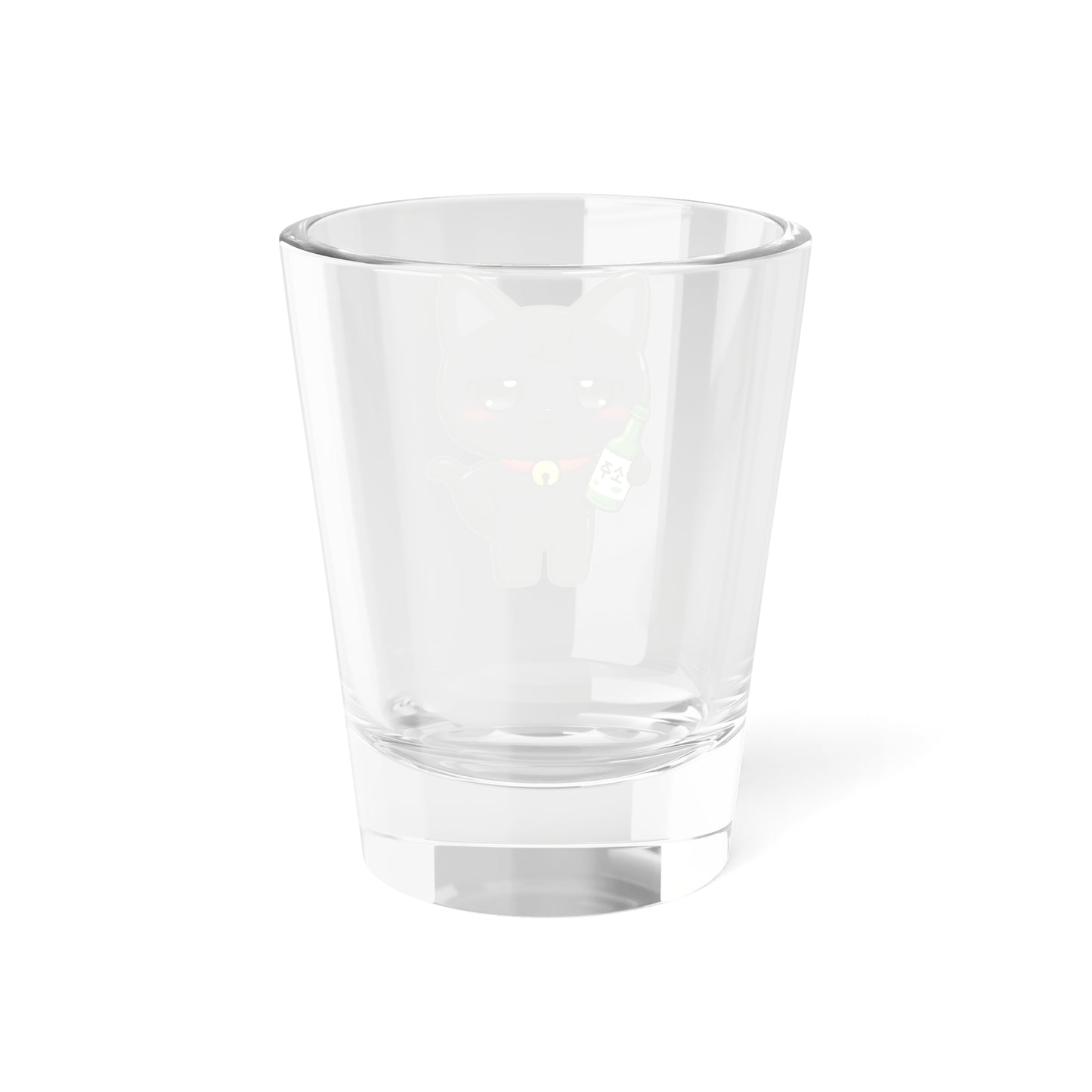 WOOYOnyang Cute Kawaii Puppy Holding Soju Shot Glass — 1.5oz Cute Animal Korean Soju Glassware