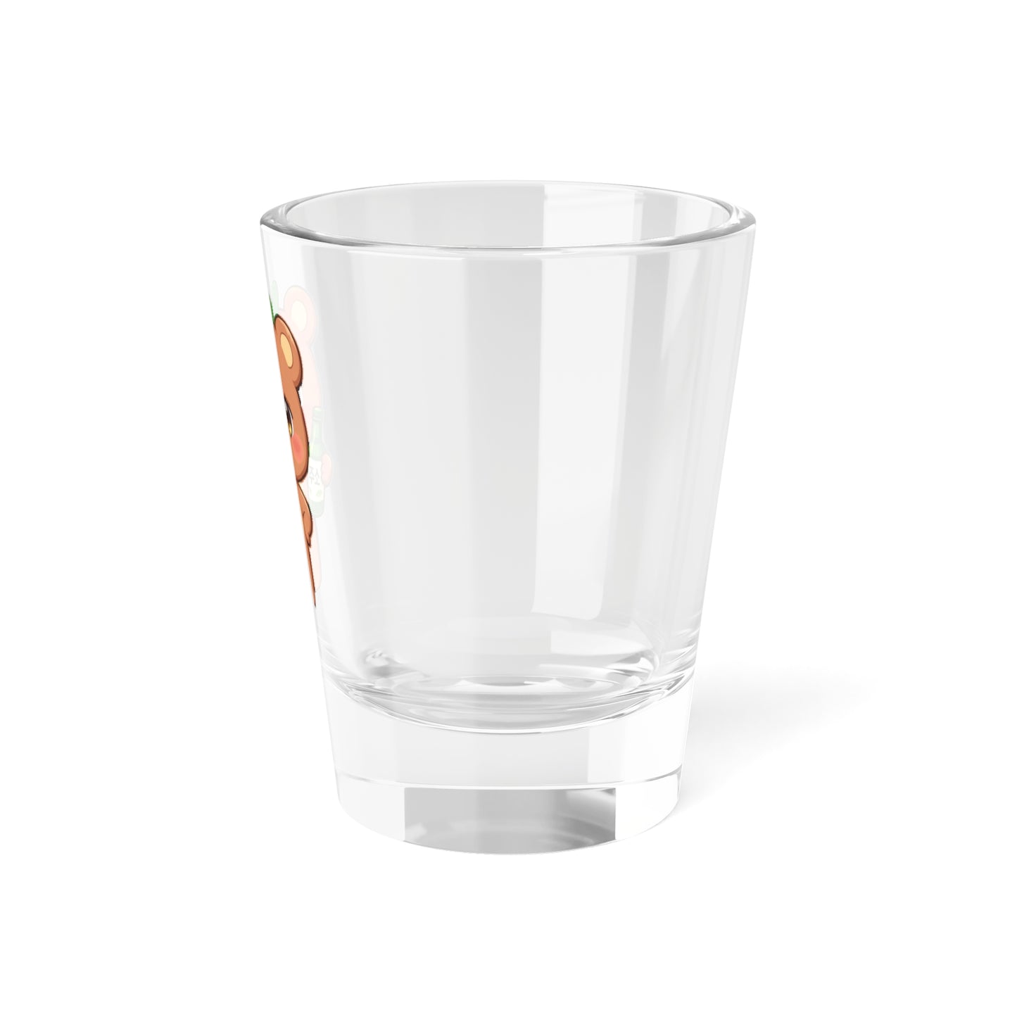 JJONGbear Cute Kawaii Puppy Holding Soju Shot Glass — 1.5oz Cute Animal Korean Soju Glassware