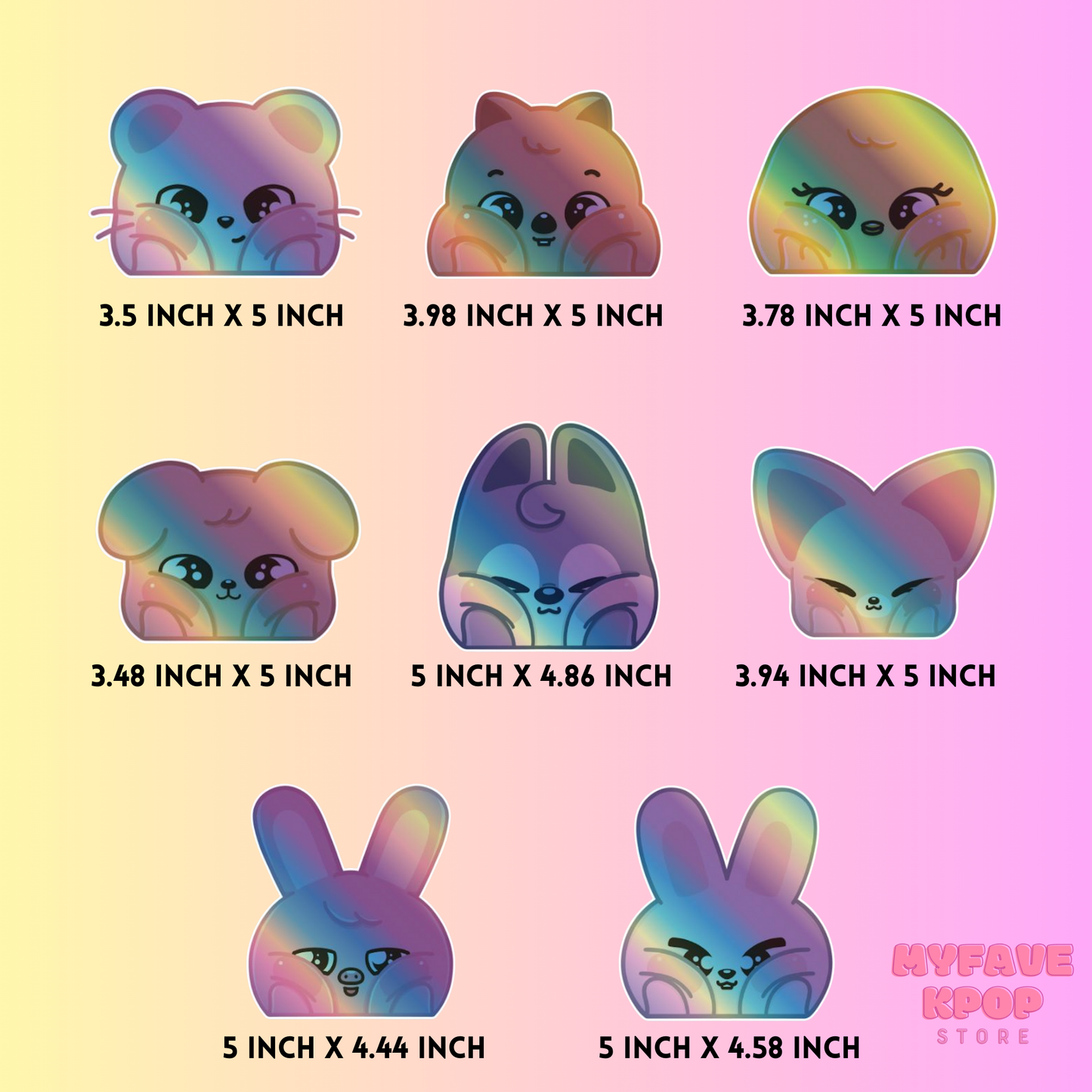 Skzoo Holographic Vinyl Car Decal