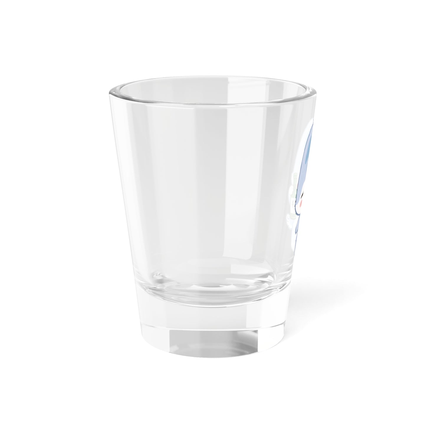 Wolf Chan Cute Kawaii Puppy Holding Soju Shot Glass — 1.5oz Cute Animal Korean Soju Glassware