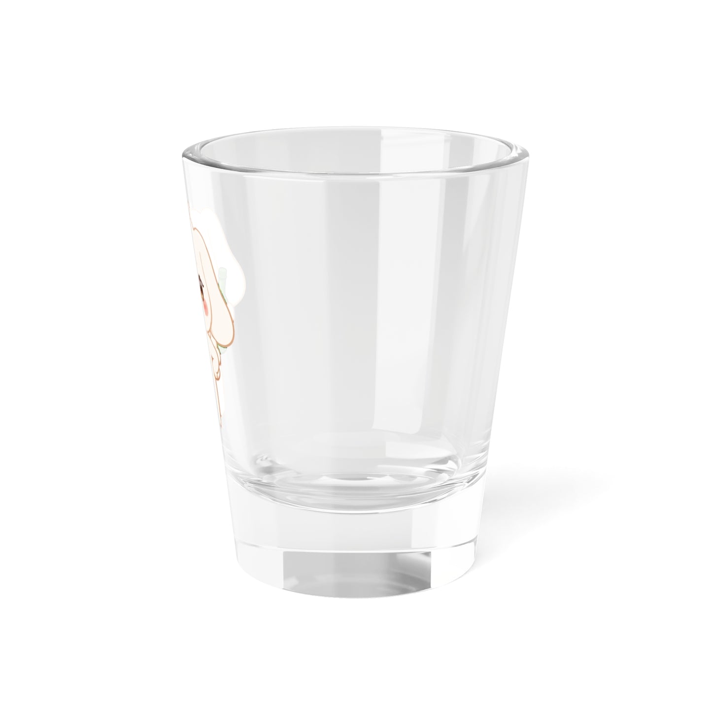 HETmongi Cute Kawaii Puppy Holding Soju Shot Glass — 1.5oz Cute Animal Korean Soju Glassware