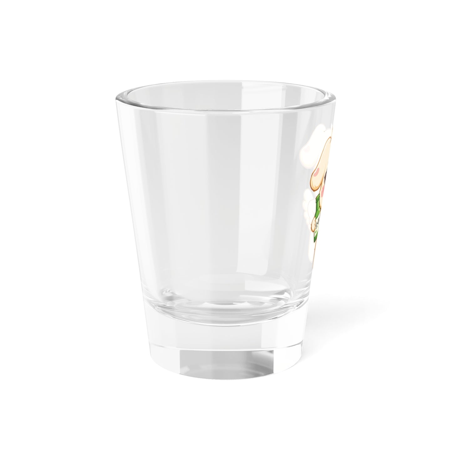 TYUdeongi  Cute Kawaii Puppy Holding Soju Shot Glass — 1.5oz Cute Animal Korean Soju Glassware