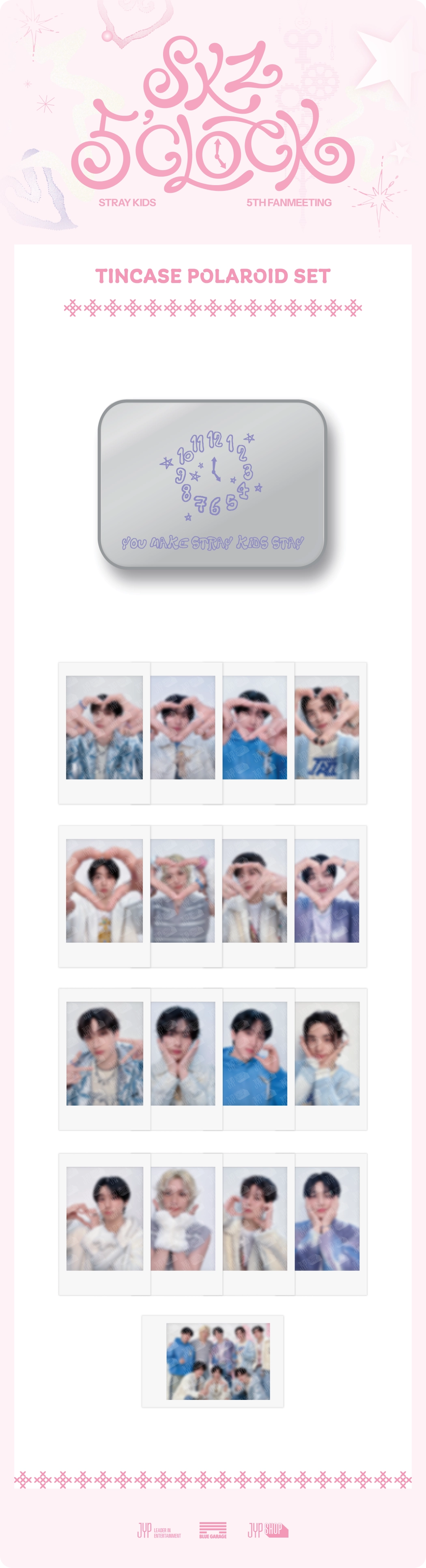 Stray Kids - [SKZ 5'CLOCK] MD TINCASE POLAROID SET