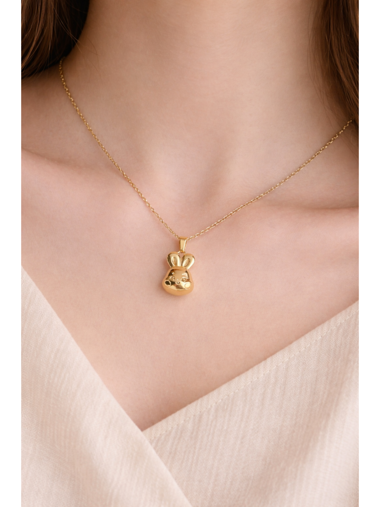 ATZ Gold Bunny Pendant Necklace – MyFaveKpop Store