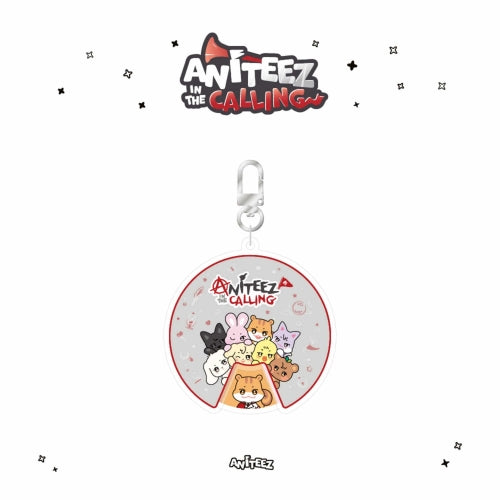 ATEEZ X ANITEEZ ANITEEZ IN THE CALLING MD 08. ACRYLIC ROULETTE KEYRING