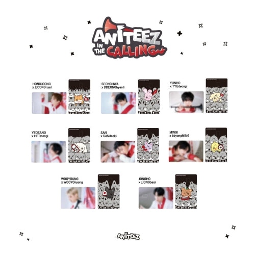 ATEEZ X ANITEEZ ANITEEZ IN THE CALLING MD 27. CARD COVER STICKER SET