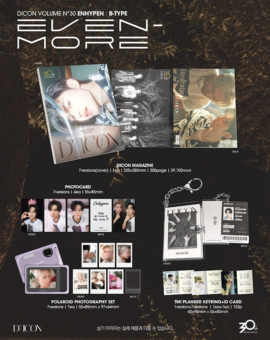 [PRE-ORDER] (POB) ENHYPEN - DICON VOLUME Nº30 SPECIAL EDITION ENHYPEN (B - TYPE) EVEN-MORE