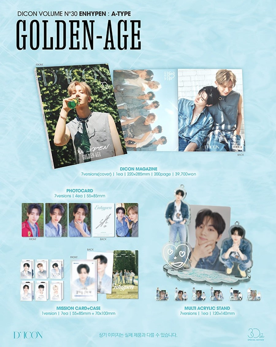 [PRE-ORDER] (POB) ENHYPEN - DICON VOLUME Nº30 SPECIAL EDITION ENHYPEN (A - TYPE) GOLDEN AGE