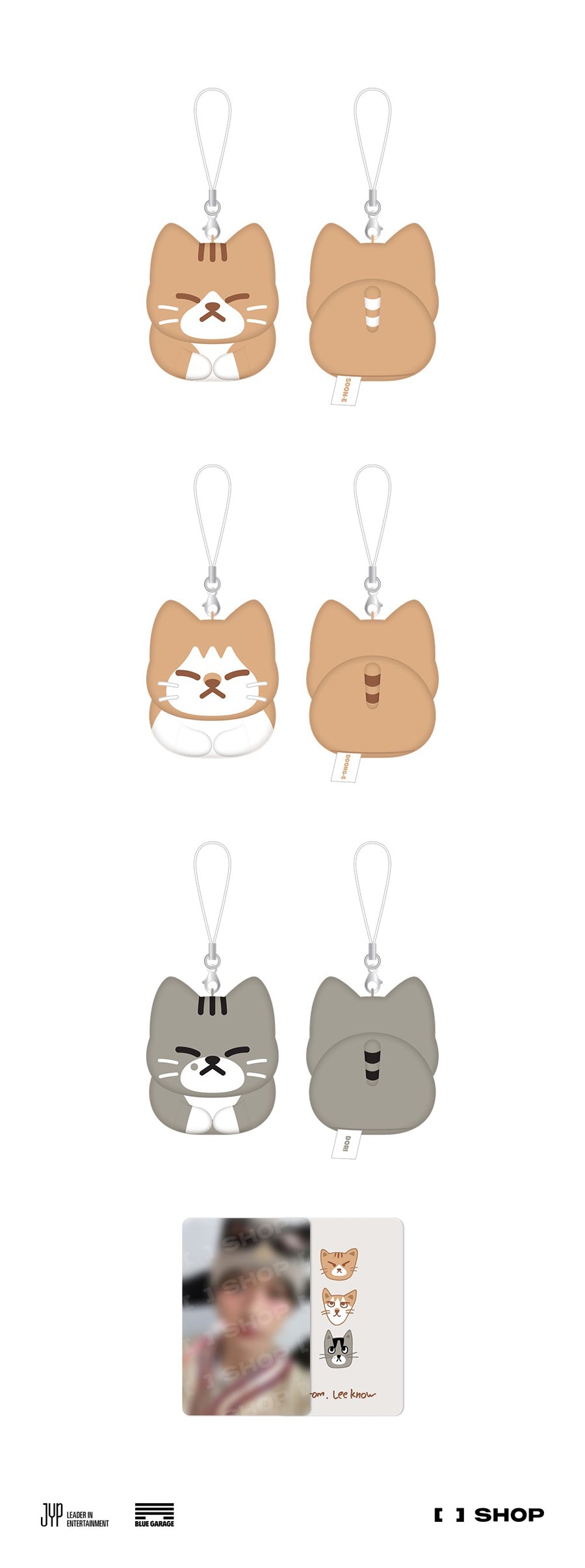 [Pre-Order] Stray kids dominATE : celebrATE MD SOON-DOONG-DORI KEYRING SET by Lee Know