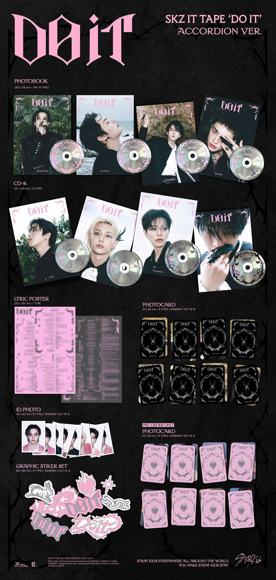 Stray Kids – SKZ IT TAPE [DO IT] (ACCORDION VER.) Random