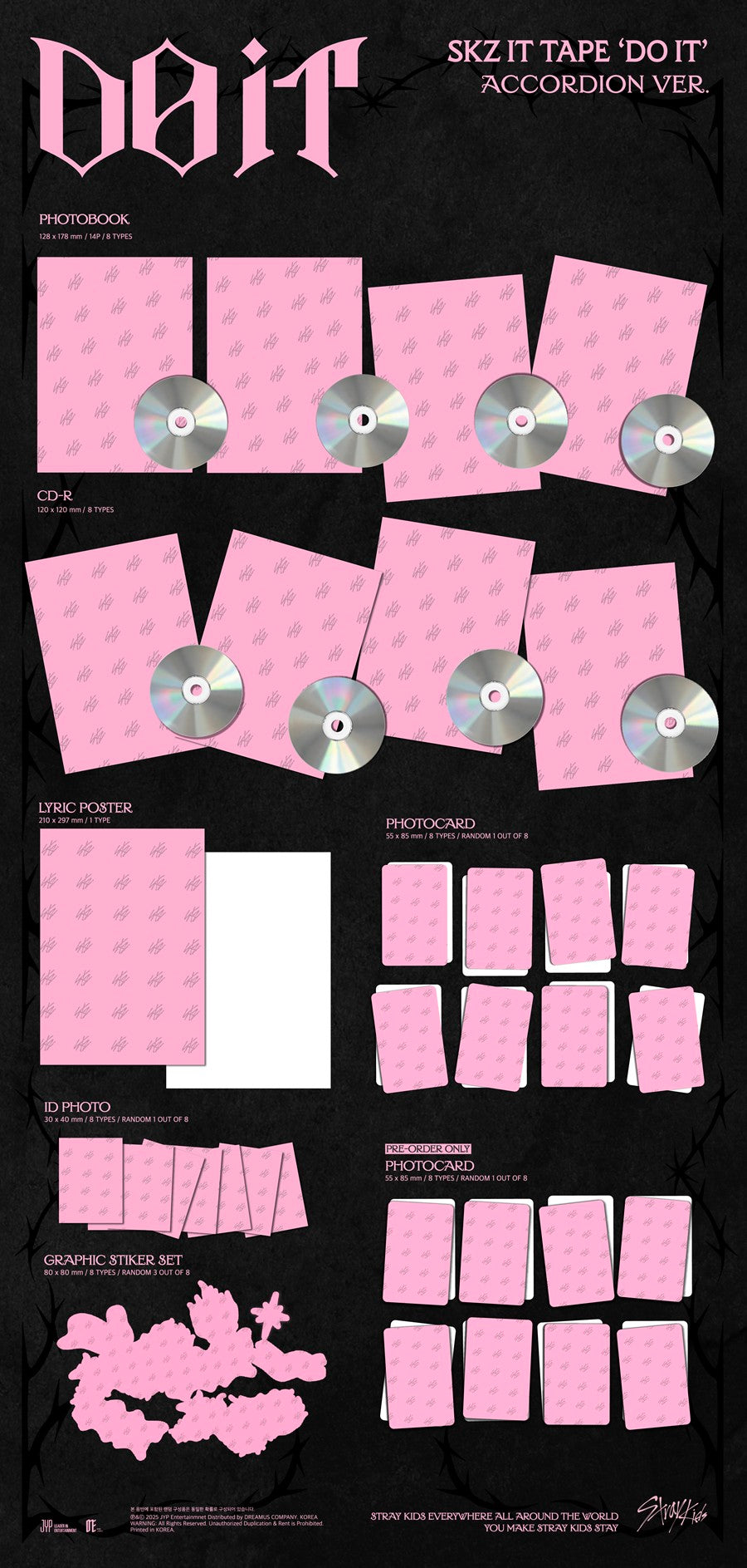 [Pre-Order] Stray Kids – SKZ IT TAPE [DO IT] (ACCORDION VER.) Random