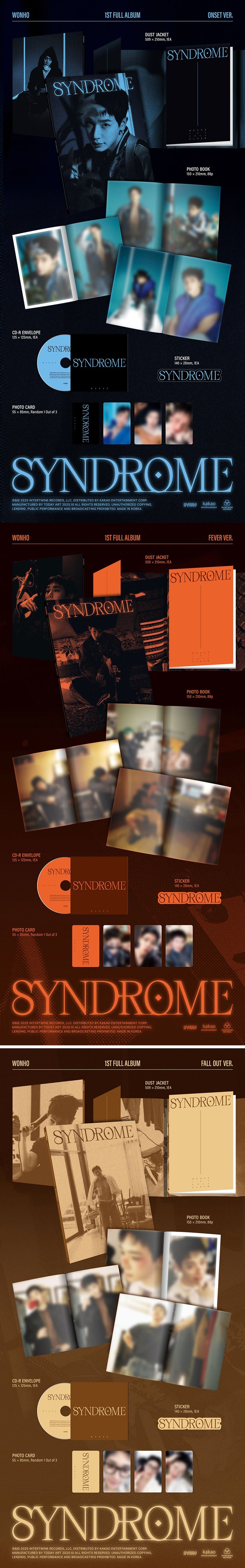 [PRE-ORDER] WONHO – 1st Full Album [SYNDROME]