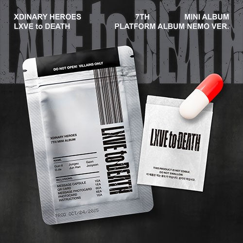 [PRE-ORDER] Xdinary-Heroes – 7th Mini Album [LXVE to DEATH] (PLATFORM ALBUM NEMO ver.)