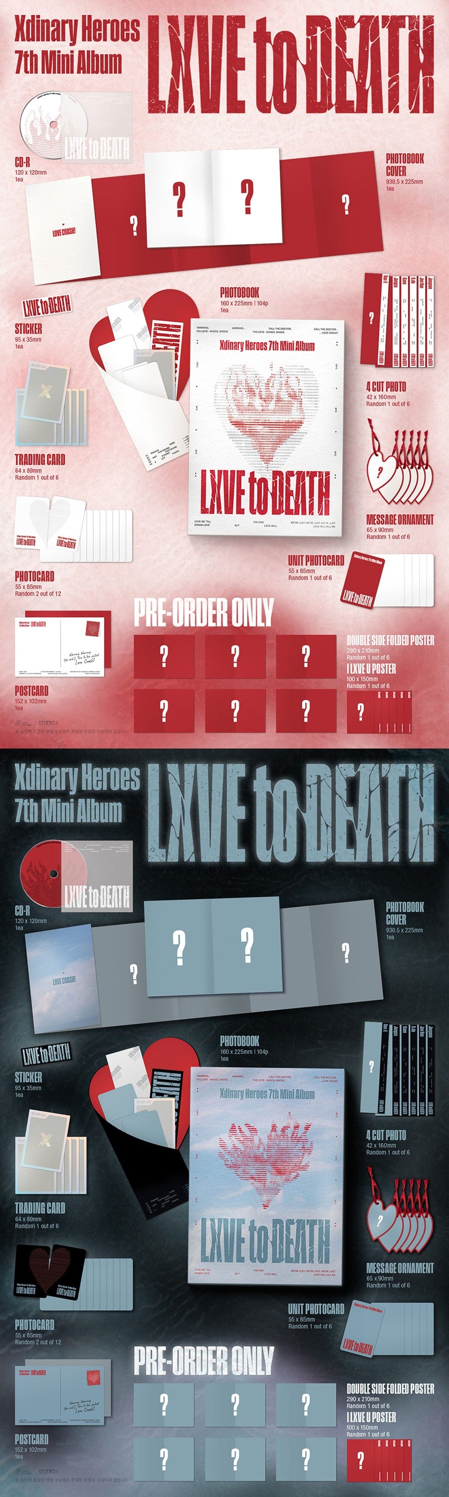 [PRE-ORDER] [SOUNDWAVE POB] Xdinary-Heroes – 7th Mini Album [LXVE to DEATH] (PHOTOBOOK ver.)