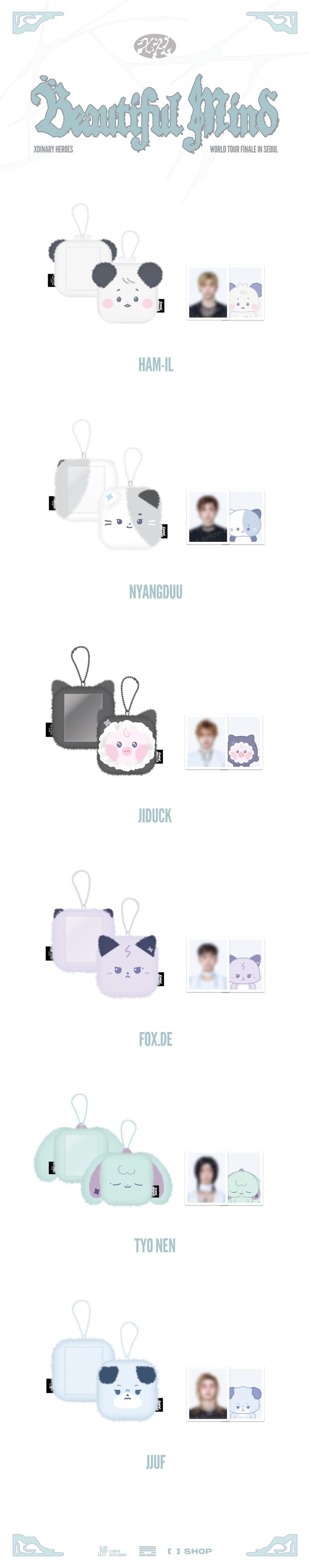 Xdinary Heroes Beautiful Mind World Tour FINALE in SEOUL MD Xdinary Monsters ID PHOTO HOLDER
