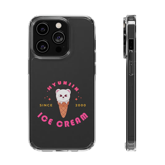 Hyunjin Jiniret Ice Cream Stray Kids skzoo Phone Case iphone 12 13 14 Samsung S21 22 Clear Cases Gift For Fans