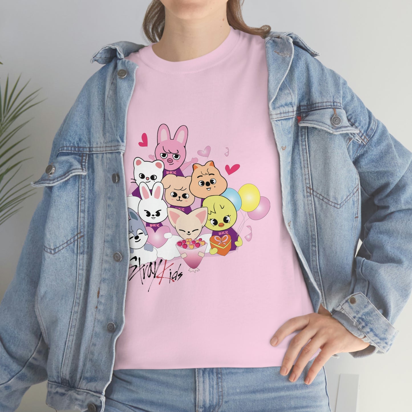 Stray Kids Skzoo Valentine's Kpop T-shirt Unisex Heavy Cotton Tee