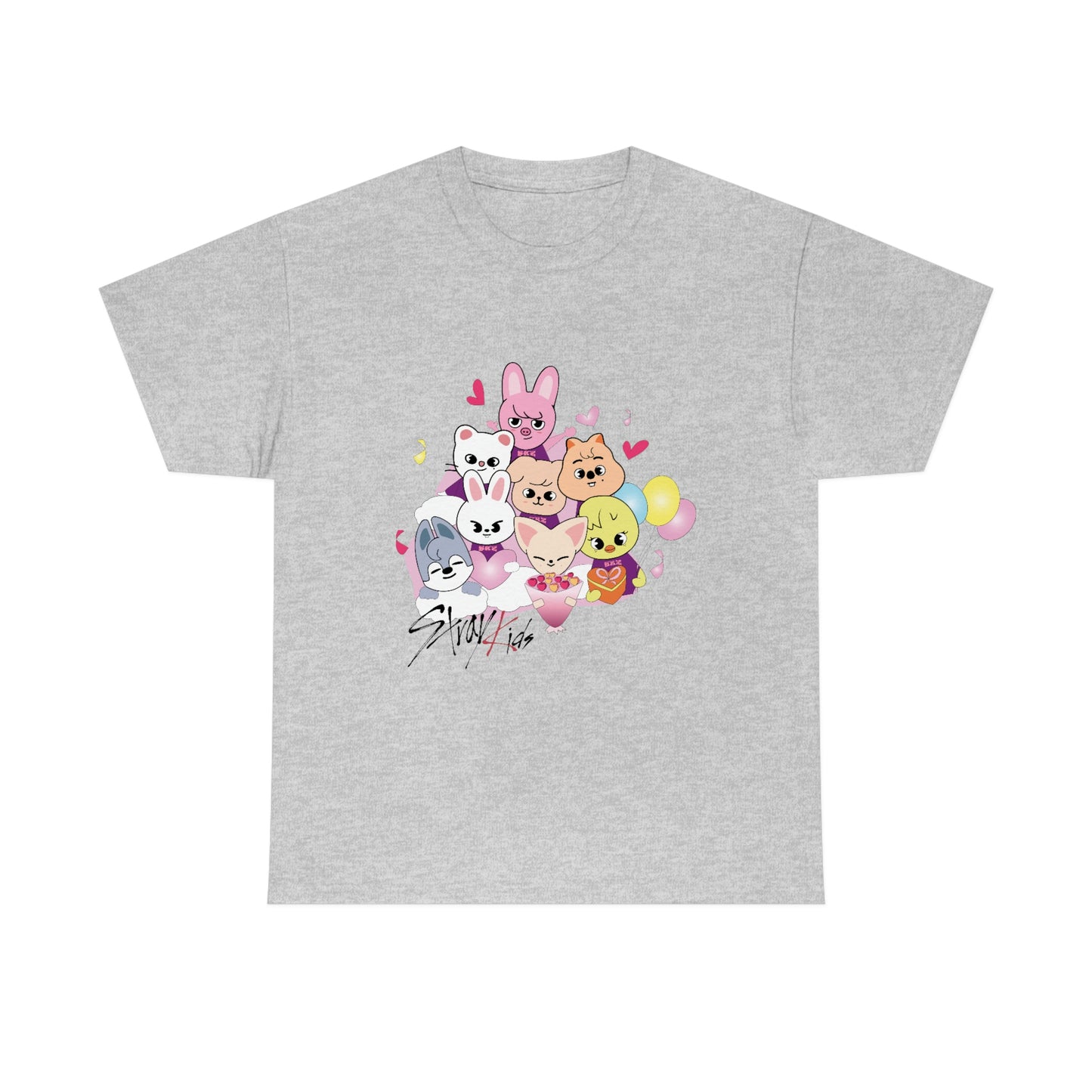 Stray Kids Skzoo Valentine's Kpop T-shirt Unisex Heavy Cotton Tee