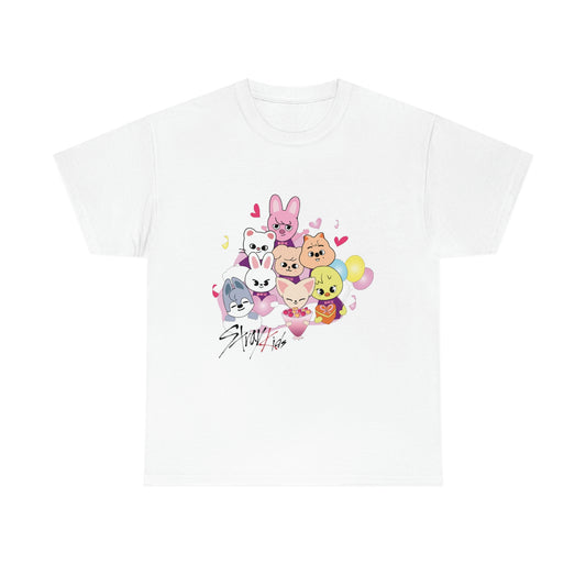 Stray Kids Skzoo Valentine's Kpop T-shirt Unisex Heavy Cotton Tee