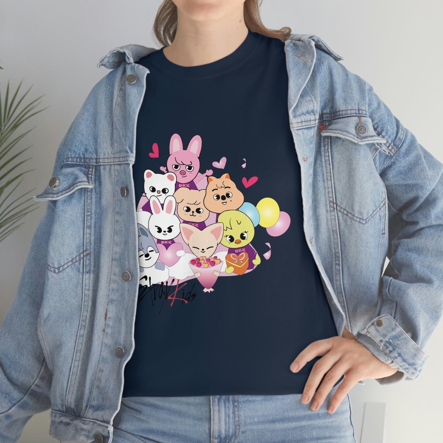 Stray Kids Skzoo Valentine's Kpop T-shirt Unisex Heavy Cotton Tee