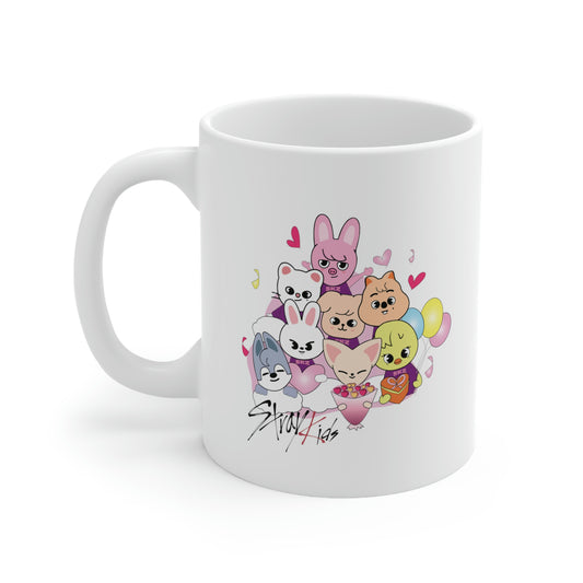 Stray Kids Skzoo Valentine's Kpop Ceramic Coffee Mug 11oz Gift for Friends Gift for Fans