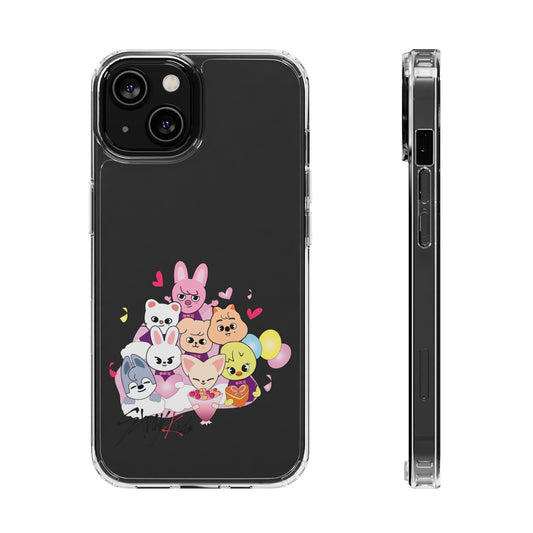 Stray Kids Skzoo Valentine's Kpop Phone Case iphone 12 13 14 Samsung S21 22 Clear Cases Gift For Fans