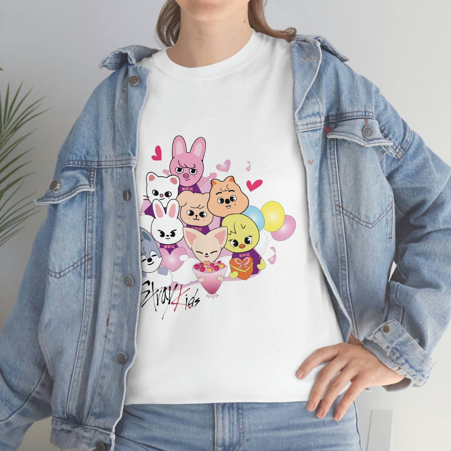 Stray Kids Skzoo Valentine's Kpop T-shirt Unisex Heavy Cotton Tee
